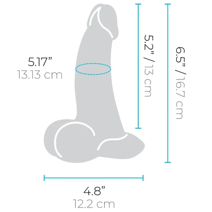 B-Vibe Slipskin Realistic Silicone Dildo-6.5 B-Vibe Slipskin Realistic Silicone Dildo-6.5