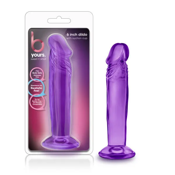 Blush Novelties B Yours Sweet n Small 6'' Dildo - Purple 15.2 cm Dong | Blush Novelties Dildos Blush Novelties B Yours Sweet n Small 6'' Dildo - Purple 15.2 cm Dong | Blush Novelties Dildos