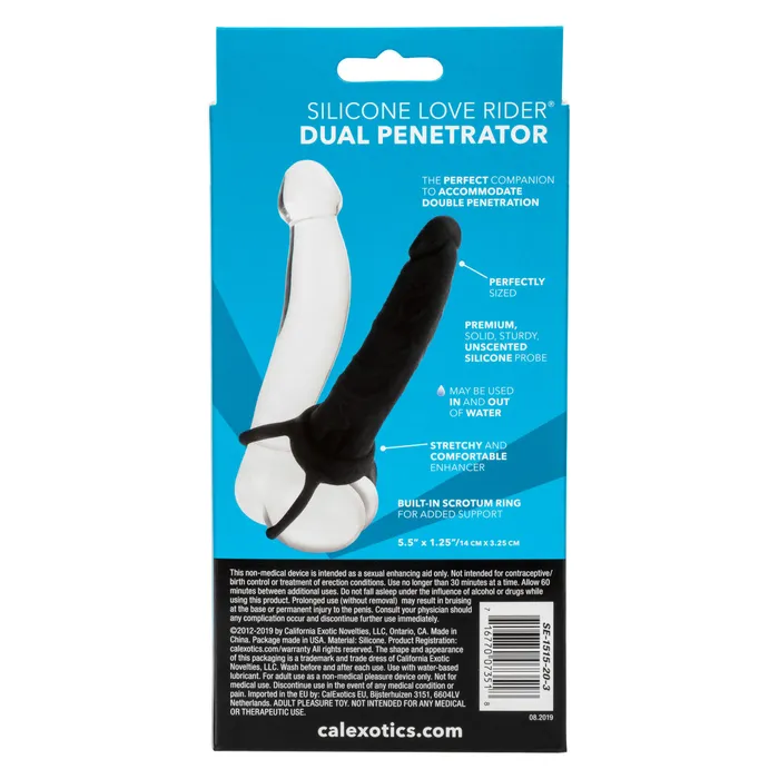 Dildos | CalExotics Silicone Love Rider Dual Penetrator Dildo Couples Sex Toy - Calexotics Dildos | CalExotics Silicone Love Rider Dual Penetrator Dildo Couples Sex Toy - Calexotics