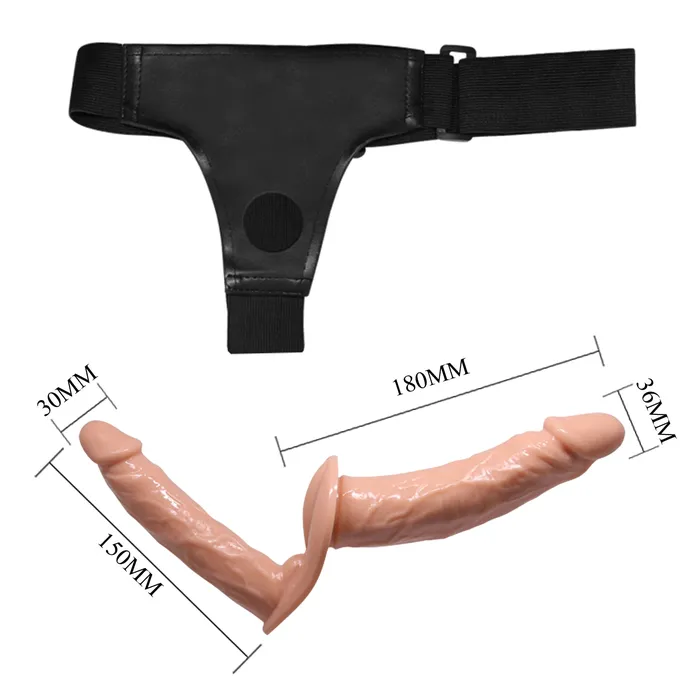 Female Sex Toys | Pretty Love Ultra Passionate Double Dildo Strap On Harness Lesbian Couples Sex Toy