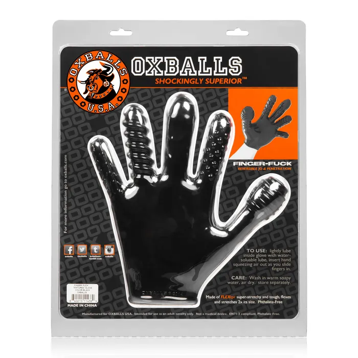 Finger Fuck Glove Black | OxBalls Anal
