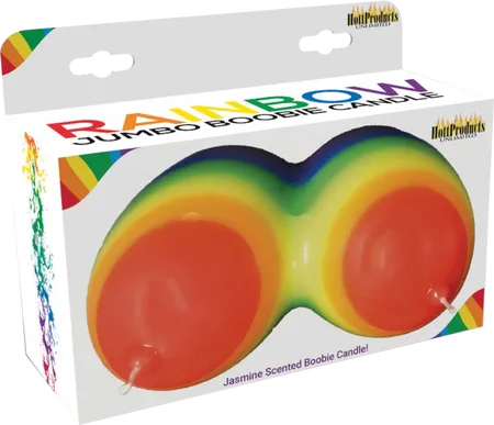 Hott Products Unlimited Anal | Rainbow Jumbow Boobie Candle