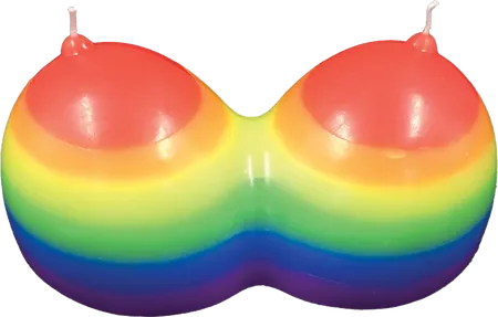 Hott Products Unlimited Anal | Rainbow Jumbow Boobie Candle