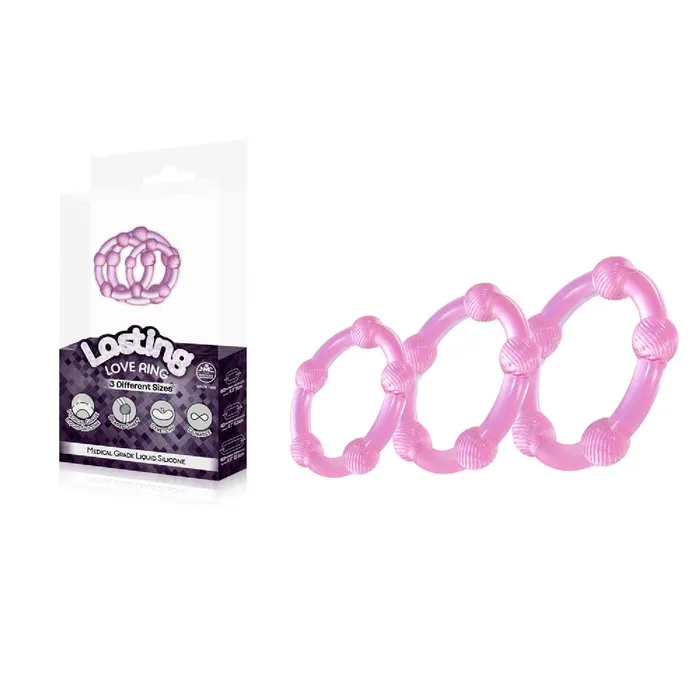 Lasting Love Ring 3 Piece Set - Pink | Excellent Power Couples
