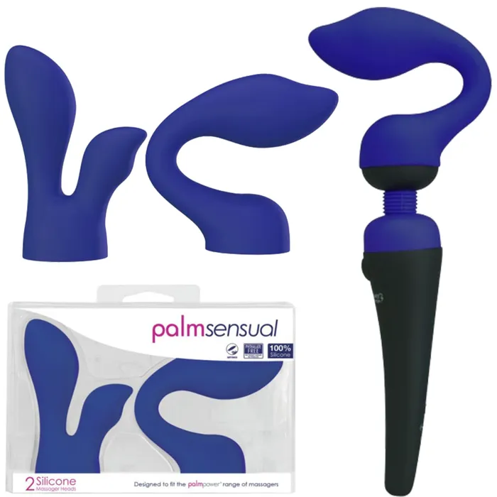 PalmSensual Massager Heads Attachments for use with PalmPower Wand BMS Enterprises Female Sex Toys