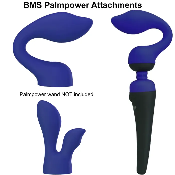 PalmSensual Massager Heads Attachments for use with PalmPower Wand | BMS Enterprises Female Sex Toys