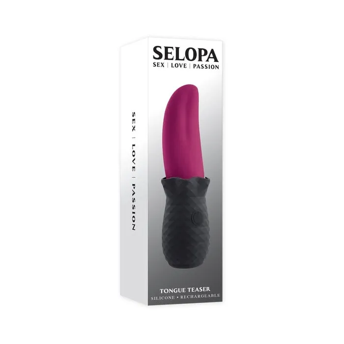 Selopa Vibrators Selopa Tongue Teaser Vib Recharge PkBk