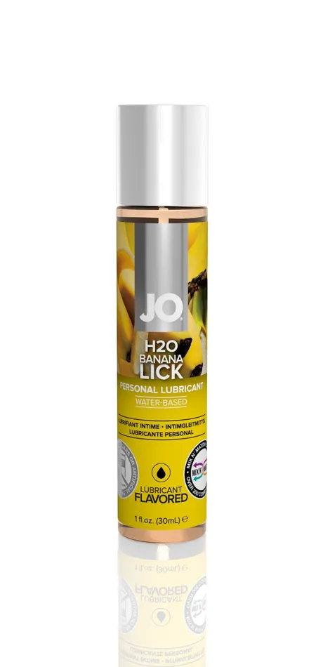 Sexual Health & Wellbeing | System JO H2O Flavored Banana Lick Personal Lubricant Oral Sex Lube 30ml - System Jo