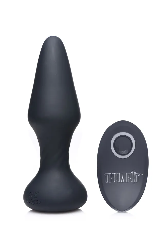 Thump It Male Sex Toys | 7X Slim Thumping Silicone Anal Plug