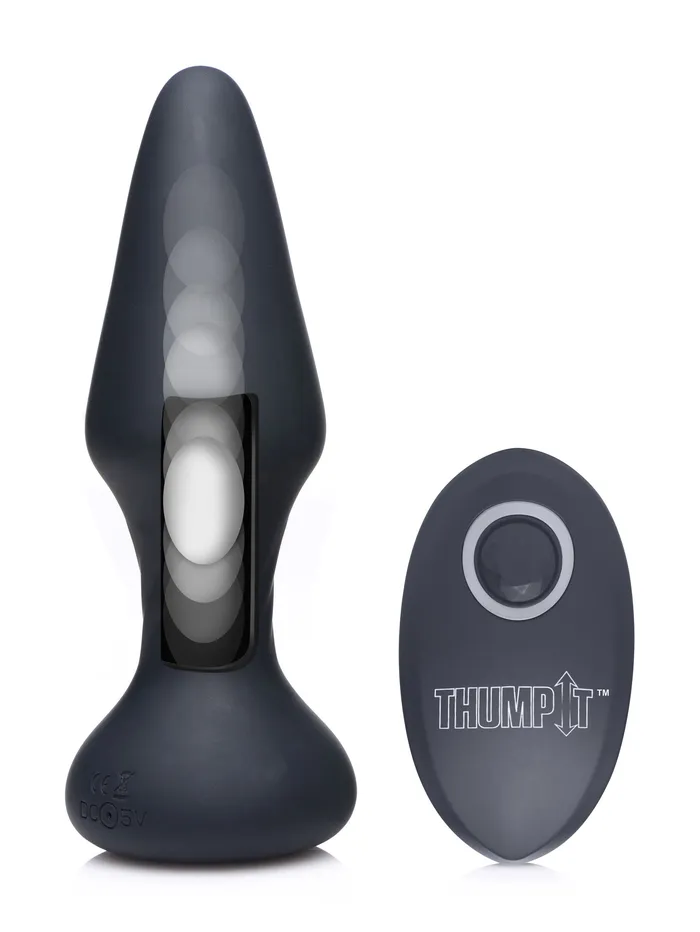 Thump It Male Sex Toys | 7X Slim Thumping Silicone Anal Plug