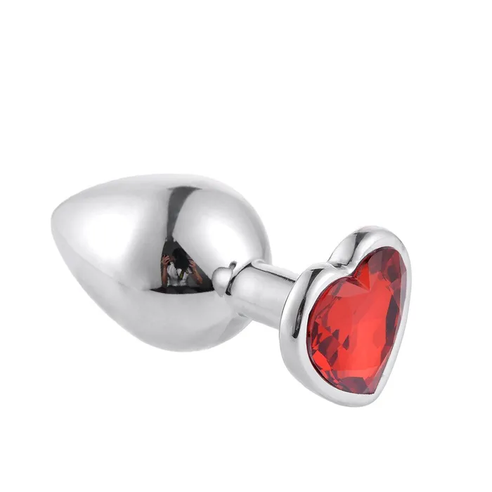Vibrators Perfectly Incorrect Red Heart Gem Butt Toy Insert