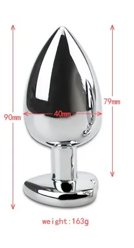 Vibrators | Perfectly Incorrect Red Heart Gem Butt Toy Insert