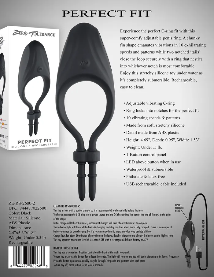 ZT Perfect Fit Recharge C/R | Zero Tolerance Anal