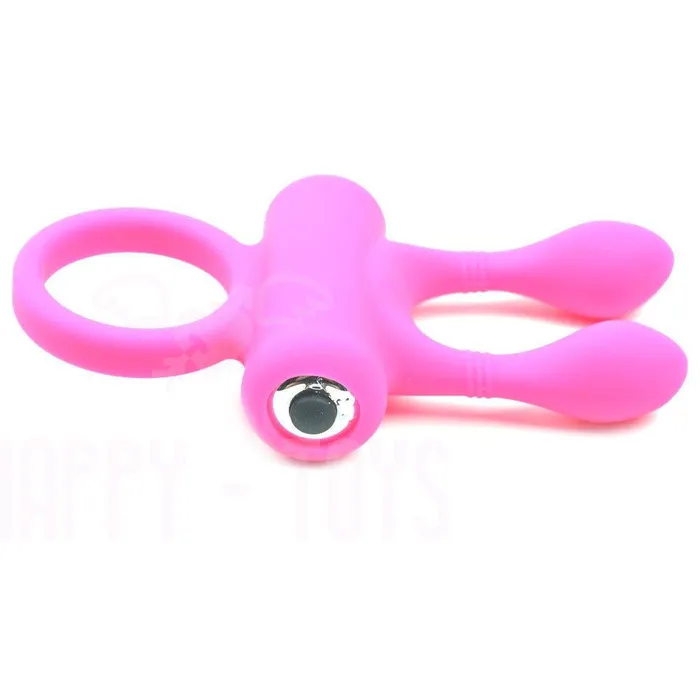 Vibrating Cock Ring Penis Rabbit Stretchy Sex Toy Aid Couples Hard Erection Men | Happy-Toys Couples