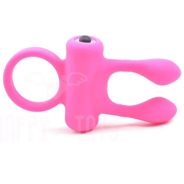 Vibrating Cock Ring Penis Rabbit Stretchy Sex Toy Aid Couples Hard Erection Men | Happy-Toys Couples