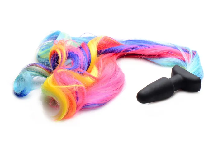 XR Brands Tailz Anal | Rainbow Pony Tail Anal Plug XR Brands Tailz Anal | Rainbow Pony Tail Anal Plug