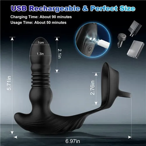 Aimitoy App & Remote Control Thrusting Anal Vibrator Kyra | Female Sex Toys