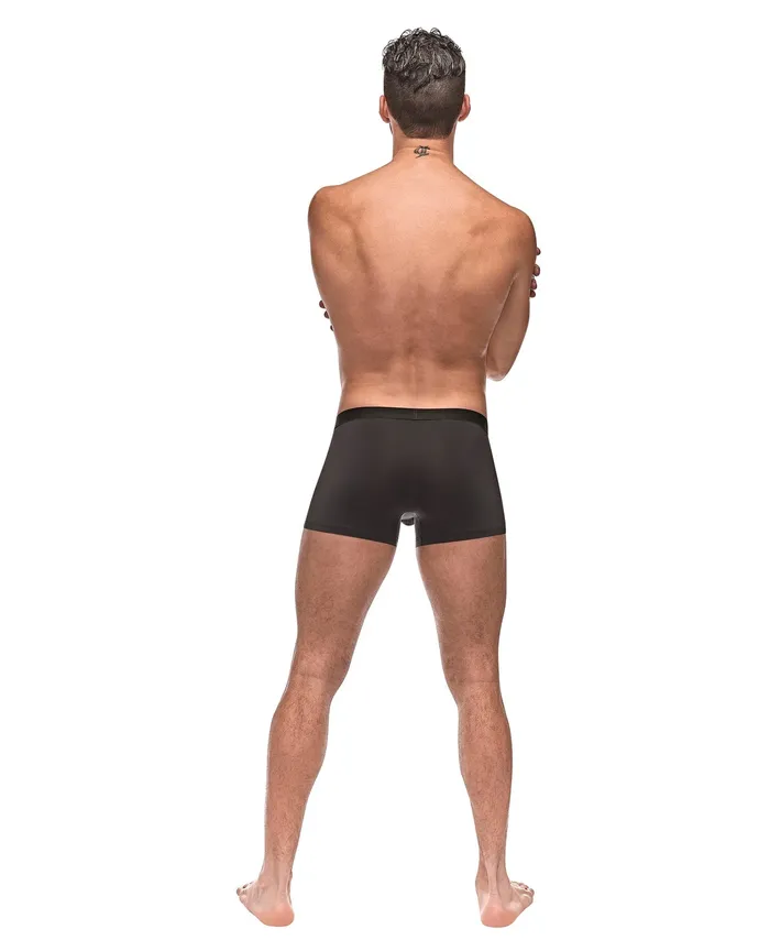 Male Power Anal | Private Screening Micro Mesh & Modal Skull Pouch Short Black XL Male Power Anal | Private Screening Micro Mesh & Modal Skull Pouch Short Black XL