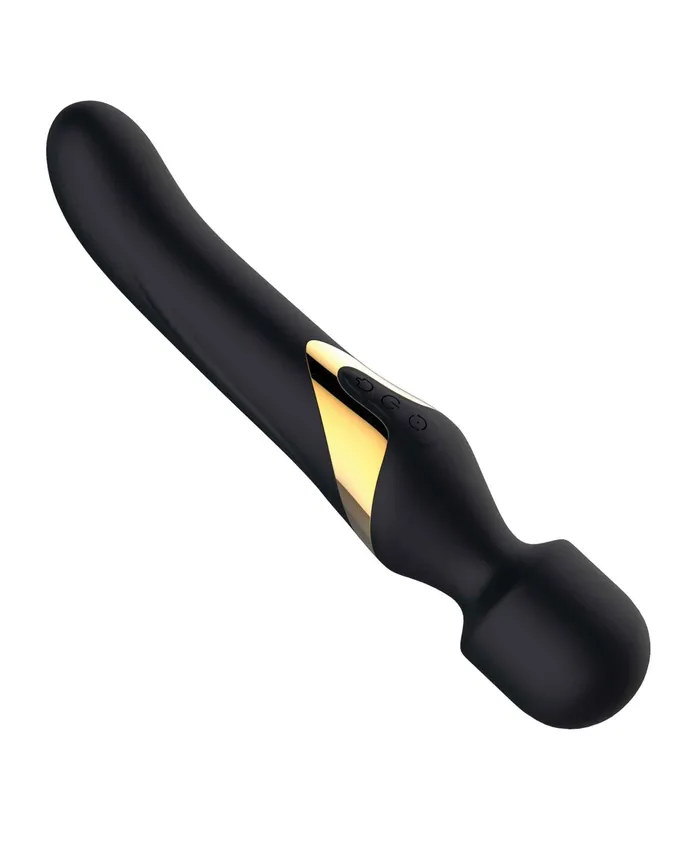 Vibrators | Dorcel Dorcel Dual Orgasms Wand - Black/Gold